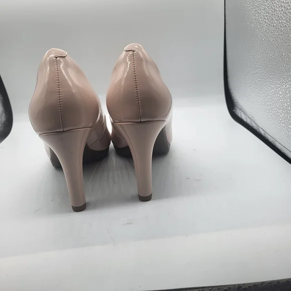 Clark's Collection Champagne Pink Platform Heels Sz.8 - Picture 7 of 12